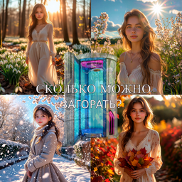 График загара